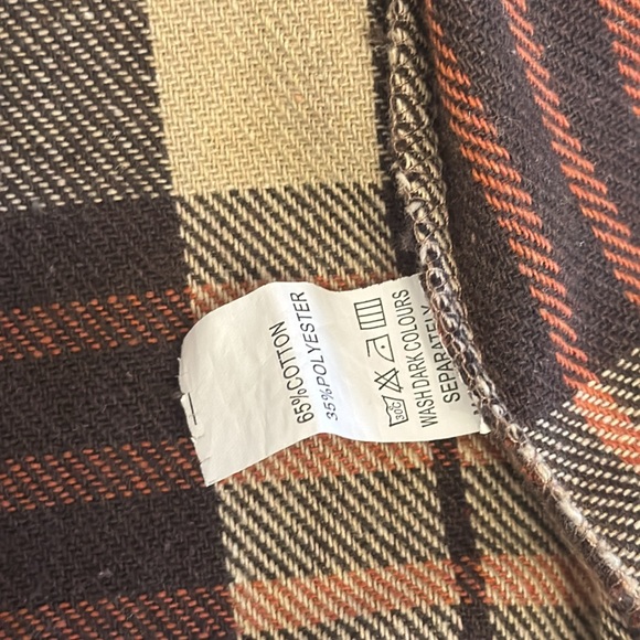 Oversized Lumberjack Brown Plaid Button Shirt - Picture 11 of 16